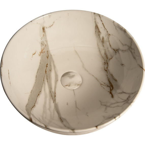 Раковина-чаша SantiLine 41 см SL-7021, под мрамор фото 3