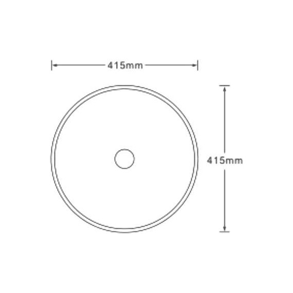 Раковина-чаша SantiLine 41 см SL-7026, под мрамор фото 2