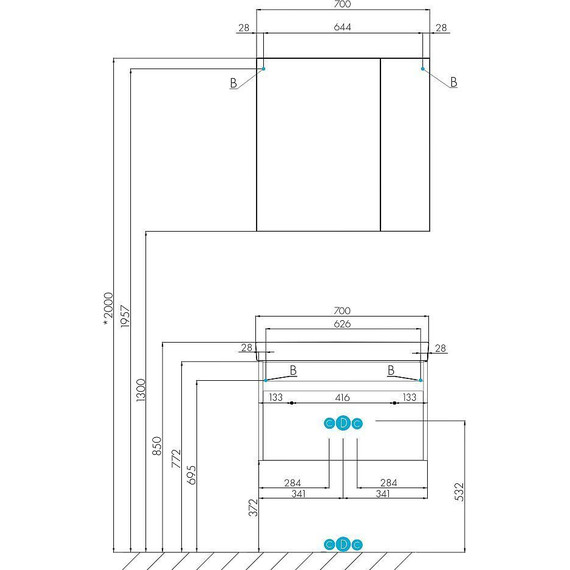 Зеркало-шкаф Акватон Асти 70 см 1A263402AX010, белый глянцевый - 6 Зеркало-шкаф Акватон Асти 70 см 1A263402AX010, белый глянцевый фото 6