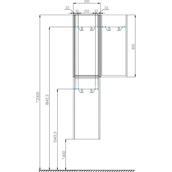 Шкаф подвесной Акватон Марти 35 см 1A270203MY010, белый глянцевый/дуб эндгрейн фото 7
