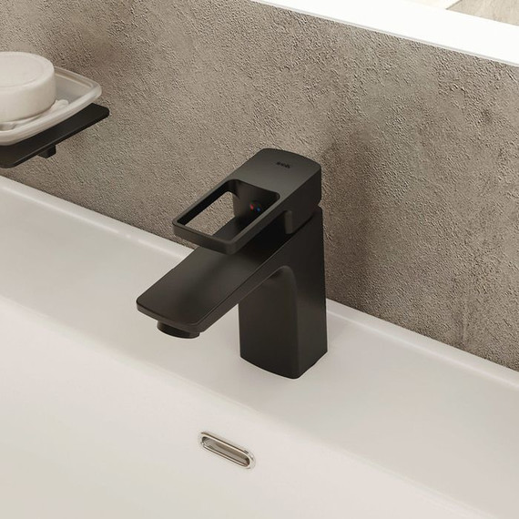 Смеситель для раковины Iddis Bild BILBL00i01, черный матовый фото 4