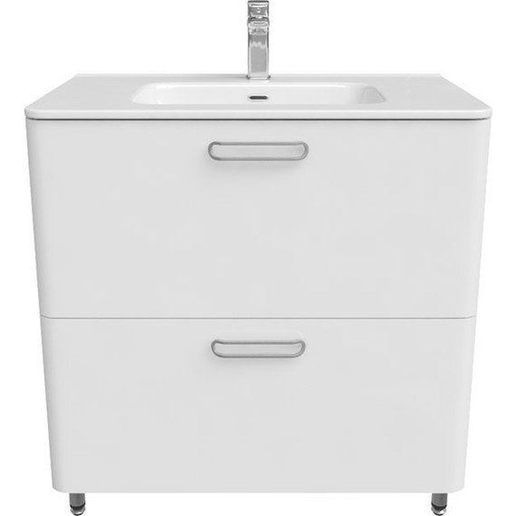 Тумба напольная с раковиной Iddis Brick 80 см BRI80WFi95K, белый глянец - 4 Тумба напольная с раковиной Iddis Brick 80 см BRI80WFi95K, белый глянец фото 4