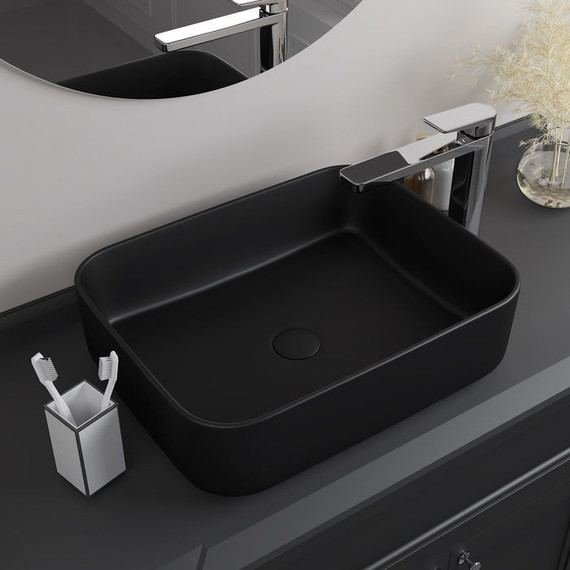 Раковина-чаша Iddis Bridge 50 см BRIBM05i27, черный матовый фото 5