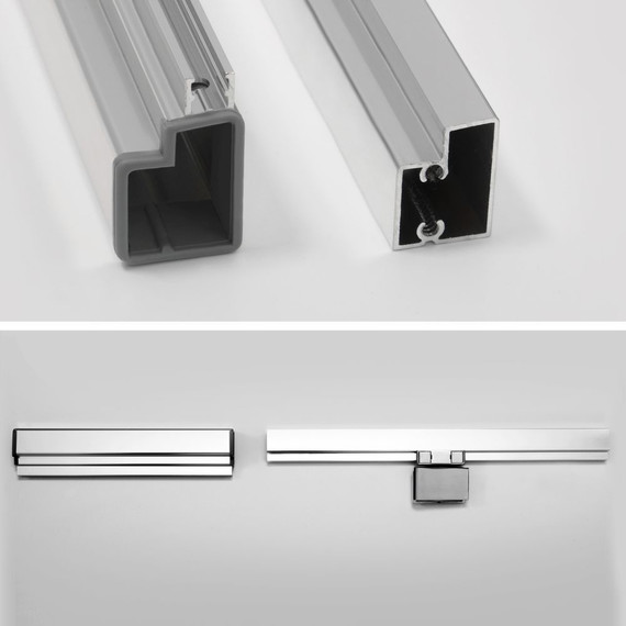 Душевое ограждение WasserKraft Berkel 120х90 см 48P21, хром/прозрачное фото 7