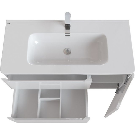 Тумба напольная с раковиной Iddis Edifice 100 см EDI10WFi95K, белый глянец - 9 Тумба напольная с раковиной Iddis Edifice 100 см EDI10WFi95K, белый глянец фото 9