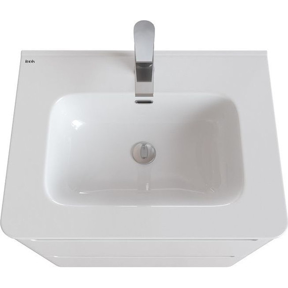 Тумба напольная с раковиной Iddis Edifice 60 см EDI60WFi95K, белый глянец фото 10