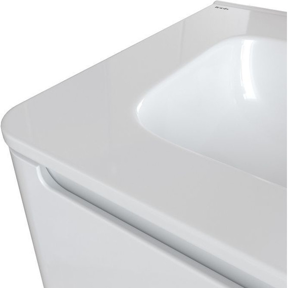 Тумба напольная с раковиной Iddis Edifice 60 см EDI60WFi95K, белый глянец фото 7