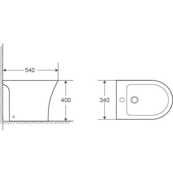 Биде напольное Azario Fretta Round AZ-1217C - 3 Биде напольное Azario Fretta Round AZ-1217C фото 3