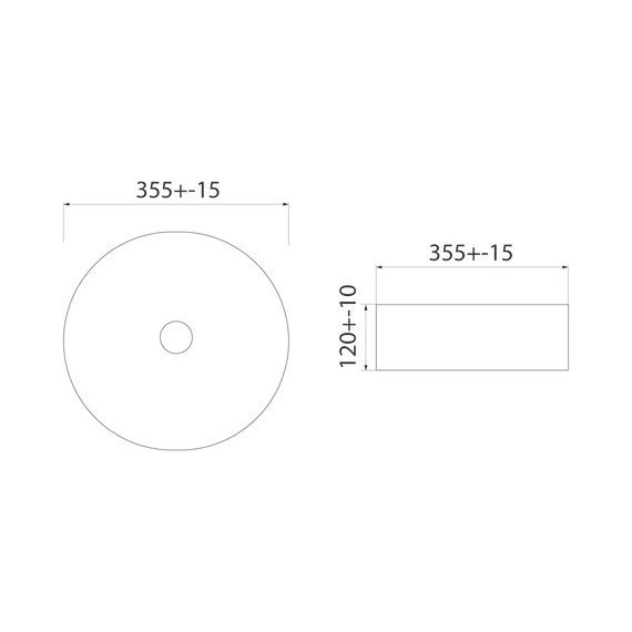 Раковина-чаша Iddis Ray 35 см RAYBM03i27, черный матовый фото 5
