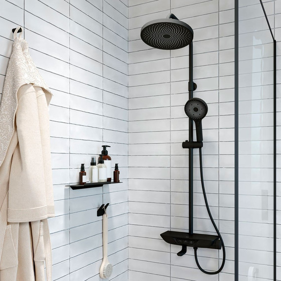 Душевая стойка Iddis Spahome SPABLBTi06, черный матовый - 3 Душевая стойка Iddis Spahome SPABLBTi06, черный матовый фото 3