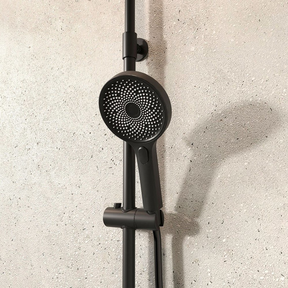 Душевая стойка Iddis Spahome SPABLBTi06, черный матовый - 6 Душевая стойка Iddis Spahome SPABLBTi06, черный матовый фото 6