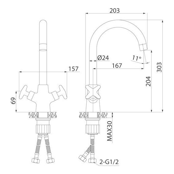 Смеситель для кухни Iddis Acros ACRSB00i05 - 6 Смеситель для кухни Iddis Acros ACRSB00i05 фото 6
