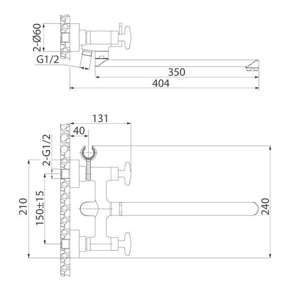 Смеситель для ванны Iddis Acros ACRSBL2i10WA фото 5