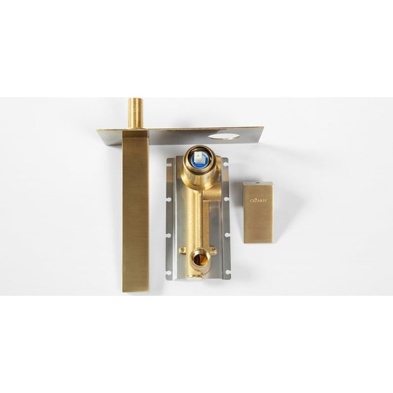 Смеситель для раковины настенный Cezares UNIKA-BLI1-02, бронза, Цвет производителя: бронза фото 4