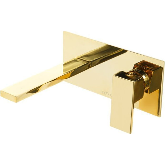 Смеситель для раковины настенный Cezares UNIKA-BLI1-03/24, золото, Цвет производителя: золото фото 4