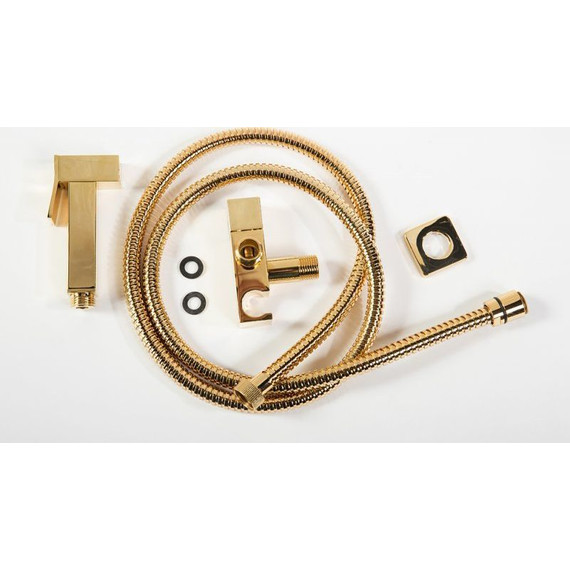 Набор для гигиенического душа Cezares CZR-L-DIF-03/24, с вентилем на 1 воду, золото - 3 Набор для гигиенического душа Cezares CZR-L-DIF-03/24, с вентилем на 1 воду, золото фото 3