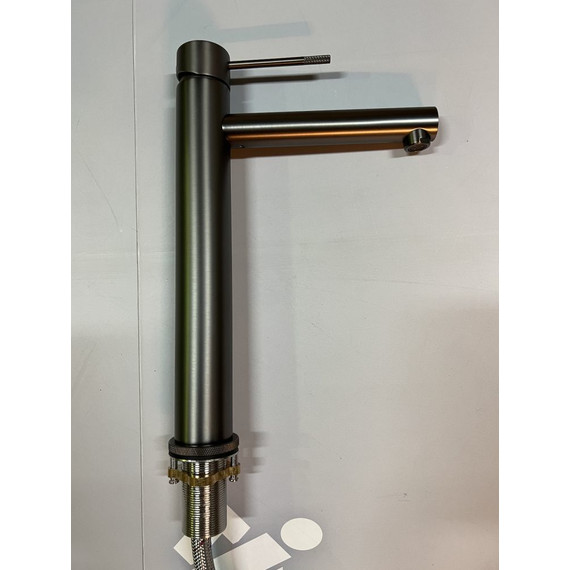 Смеситель для раковины высокий Timo Saona 2311/18F, черное золото фото 3