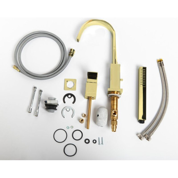 Смеситель для ванны Cezares UNIKA-BVD3-03/24, золото, Цвет производителя: золото фото 6