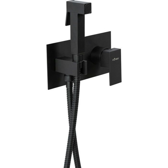 Набор для гигиенического душа Cezares UNIKA-DIF-NOP, черный матовый, Цвет производителя: чёрный матовый фото 5