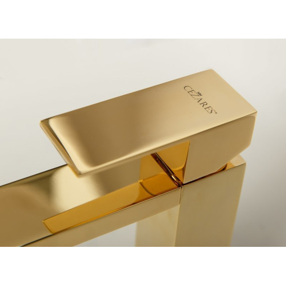 Смеситель для раковины Cezares UNIKA-LSM1-03/24-W0, золото, Цвет производителя: золото фото 3