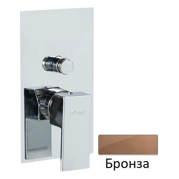 Смеситель для ванны Cezares UNIKA-VDIM-02, бронза, Цвет производителя: бронза фото 