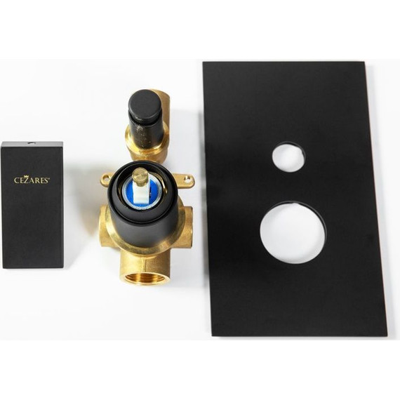 Смеситель для ванны Cezares UNIKA-VDIM-NOP, черный матовый, Цвет производителя: чёрный матовый фото 3