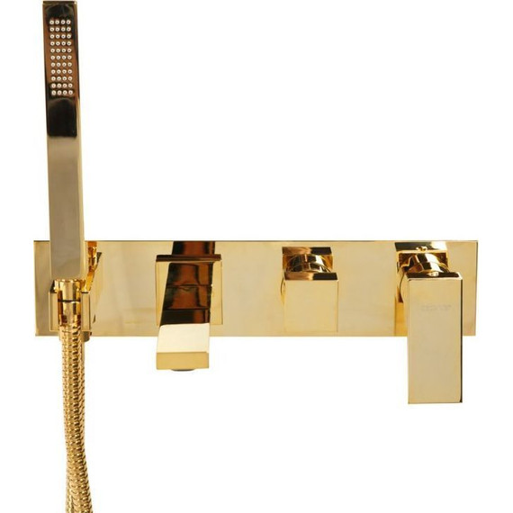 Смеситель для ванны Cezares UNIKA-VDM2-03/24, золото, Цвет производителя: золото фото 3