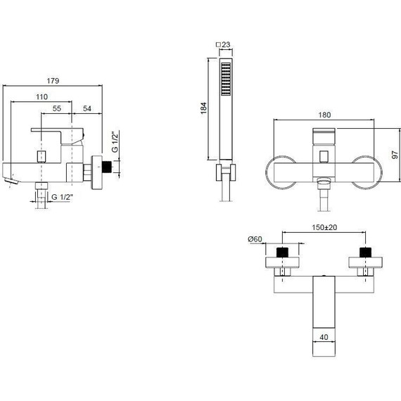 Смеситель для ванны Cezares UNIKA-VDM-03/24, золото, Цвет производителя: золото фото 5