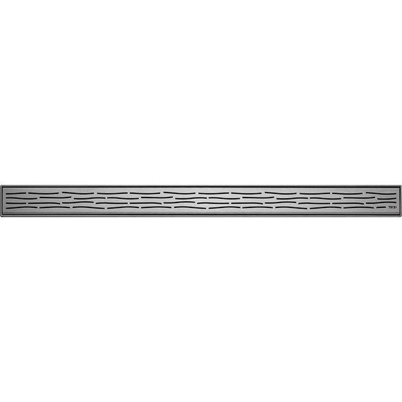 Решетка TECEdrainline "organic" для трапа 80 см 600861, нержавеющая сталь, хром матовый фото 3