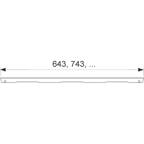 Решетка TECEdrainline "royal" для трапа 120 см 601240, нержавеющая сталь, хром глянцевый фото 5