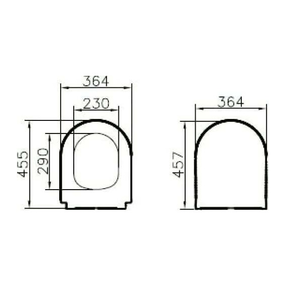 Сиденье с крышкой для унитаза Vitra S50 микролифт 110-003-019 - 2 Сиденье с крышкой для унитаза Vitra S50 микролифт 110-003-019 фото 2