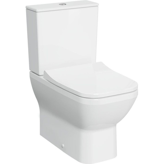 Унитаз-компакт безободковый VitrA Integra Square 9833B003-7204 с тонкой крышкой микролифт фото 