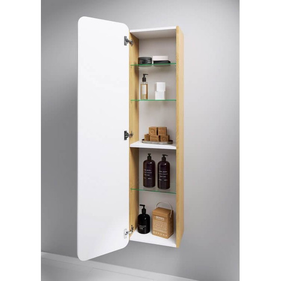 Пенал подвесной Aqwella Basic 35 см BAS0535DZ, универсальный, дуб золотой/белый - 5 Пенал подвесной Aqwella Basic 35 см BAS0535DZ, универсальный, дуб золотой/белый фото 5