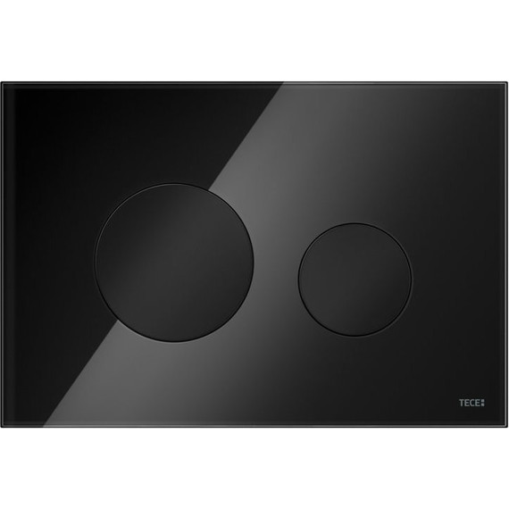 Кнопка смыва TECEloop 9240657, стеклянная, черный фото 