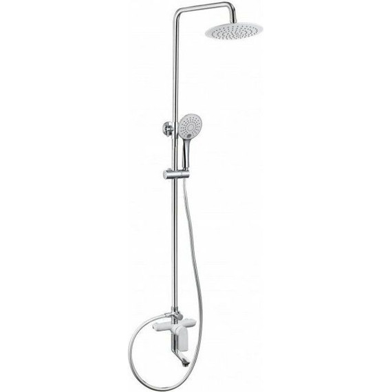 Душевая стойка Aquanet Arctic R AF520-72-R-CW 243325, хром/белый фото 