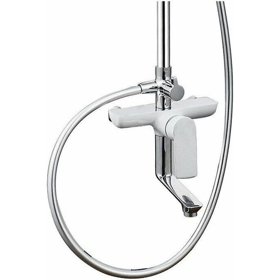 Душевая стойка Aquanet Arctic R AF520-72-R-CW 243325, хром/белый - 4 Душевая стойка Aquanet Arctic R AF520-72-R-CW 243325, хром/белый фото 4