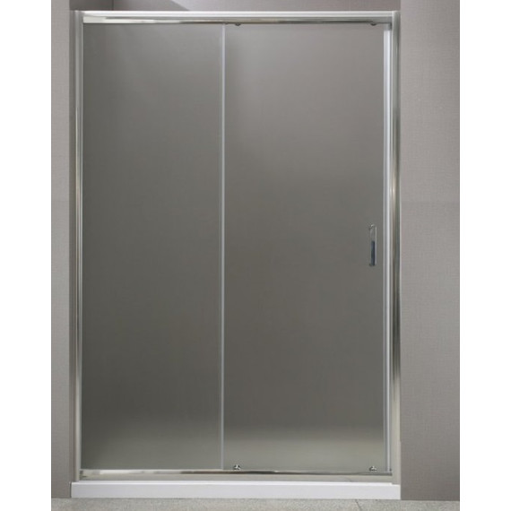 Душевая дверь BelBagno 150 см UNO-195-BF-1-150-P-Cr, хром/матовое фото 