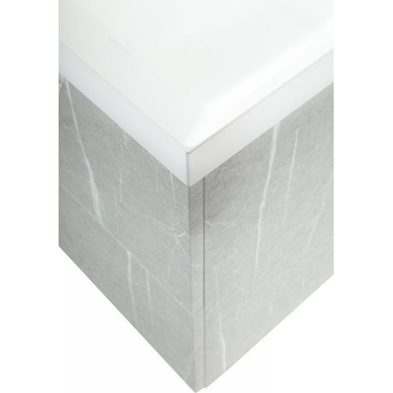 Тумба подвесная с раковиной BelBagno VITTORIA-1000-2C-SO-TB-P 100 см, Toros Bianco фото 4