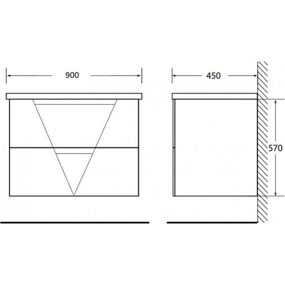 Тумба подвесная с раковиной BelBagno VITTORIA-900-2C-SO-TB-P 90 см, Toros Bianco - 5 Тумба подвесная с раковиной BelBagno VITTORIA-900-2C-SO-TB-P 90 см, Toros Bianco фото 5