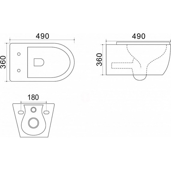Унитаз подвесной безободковый Azario Geno AZ-2196-D с крышкой микролифт - 3 Унитаз подвесной безободковый Azario Geno AZ-2196-D с крышкой микролифт фото 3