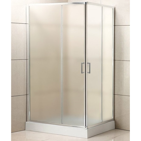 Душевое ограждение BelBagno 120x90 см UNO-195-AH-2-120/90-P-Cr, хром/матовое фото 