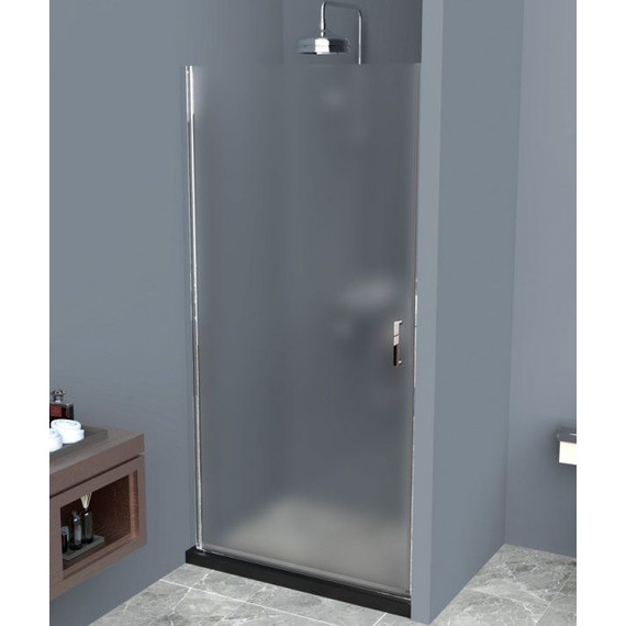 Душевая дверь BelBagno 90 см UNO-B-1-90-P-Cr, хром/матовое фото 