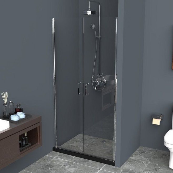Душевая дверь BelBagno 100 см UNO-B-2-100-C-Cr, хром/прозрачное фото 