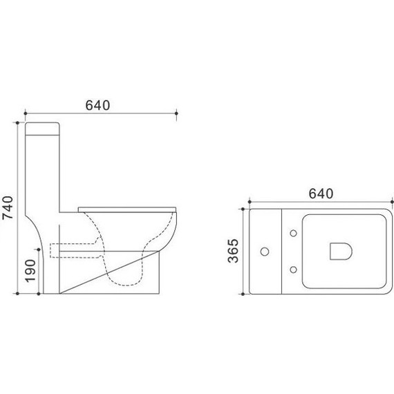 Унитаз-моноблок Azario Zeno AZ-1169 с крышкой микролифт - 3 Унитаз-моноблок Azario Zeno AZ-1169 с крышкой микролифт фото 3