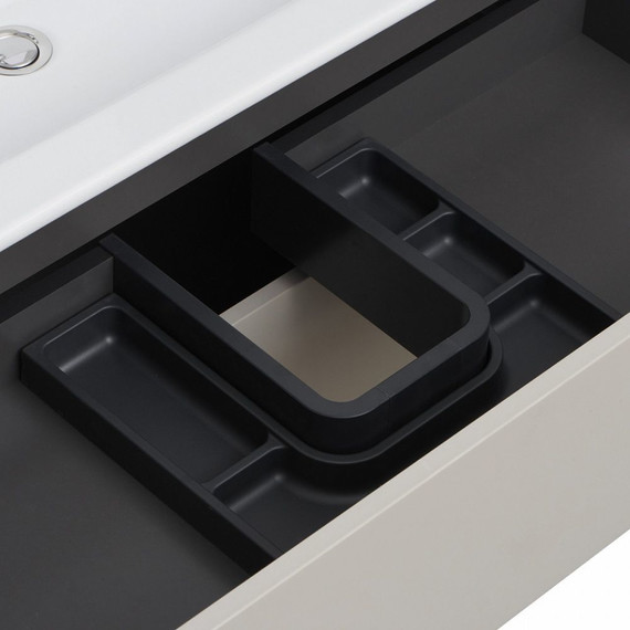 Тумба подвесная с раковиной Акватон Сохо 60 см 1A258001AJ9A0, слэйт/галька серая - 6 Тумба подвесная с раковиной Акватон Сохо 60 см 1A258001AJ9A0, слэйт/галька серая фото 6