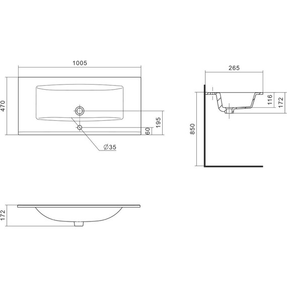 Тумба подвесная с раковиной Акватон Сохо 100 см 1A258201AJ9A0, слэйт/галька серая - 11 Тумба подвесная с раковиной Акватон Сохо 100 см 1A258201AJ9A0, слэйт/галька серая фото 11