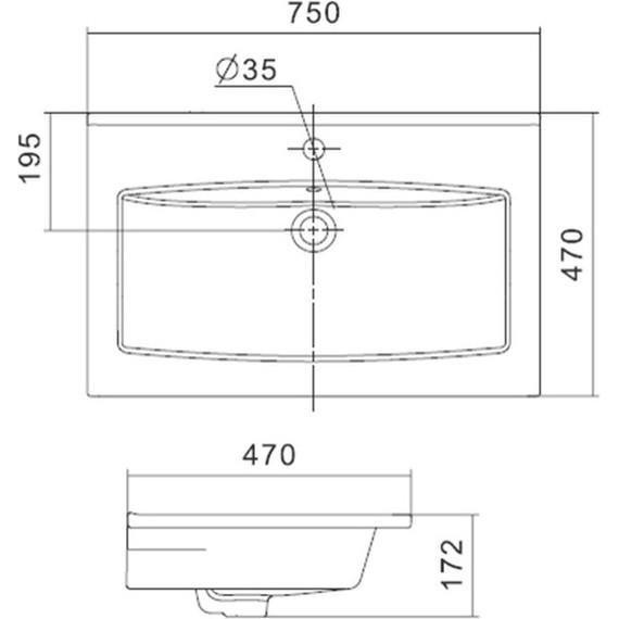 Тумба подвесная с раковиной Акватон Сохо 75 см 1A258101AJ9A0, слэйт/галька серая фото 11