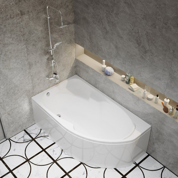 Ванна акриловая Тритон София 170х95 см L с каркасом фото 7