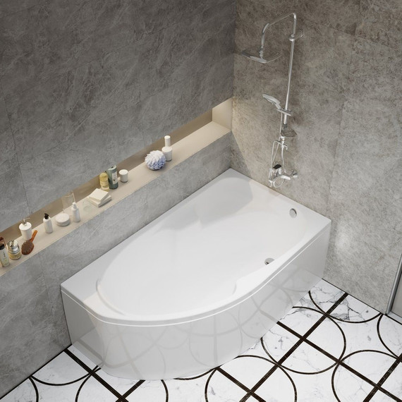 Ванна акриловая Тритон София 170х95 см R с каркасом фото 8