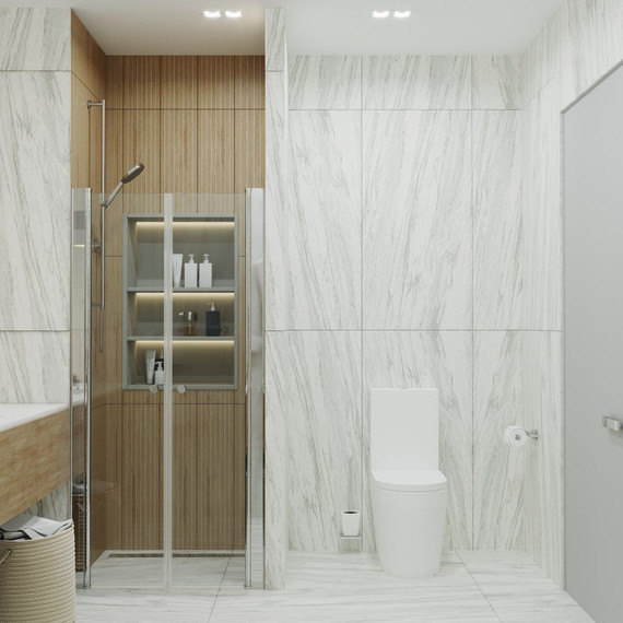 Душевая дверь Тритон Дабл 90 см, алюминий/прозрачное - 3 Душевая дверь Тритон Дабл 90 см, алюминий/прозрачное фото 3